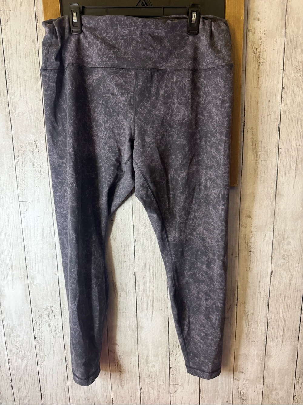 Lululemon Women Activewear Pants 20 Gray Purple High Rise Legging Yoga
